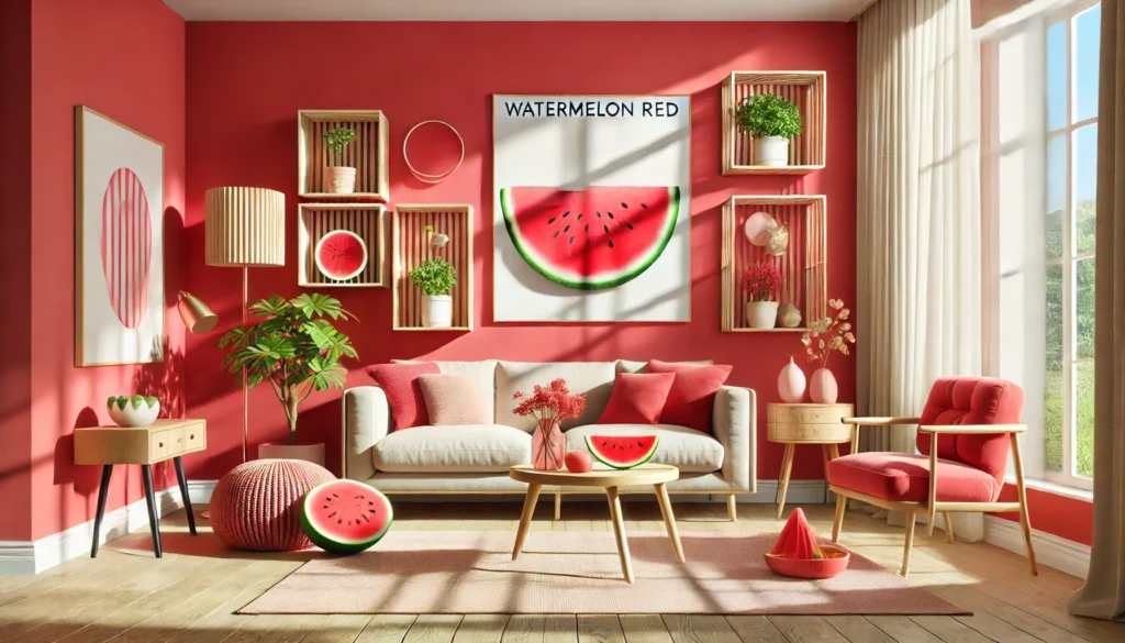 Watermelon Red: Warna Segar untuk Nuansa Ceria di Ruangan