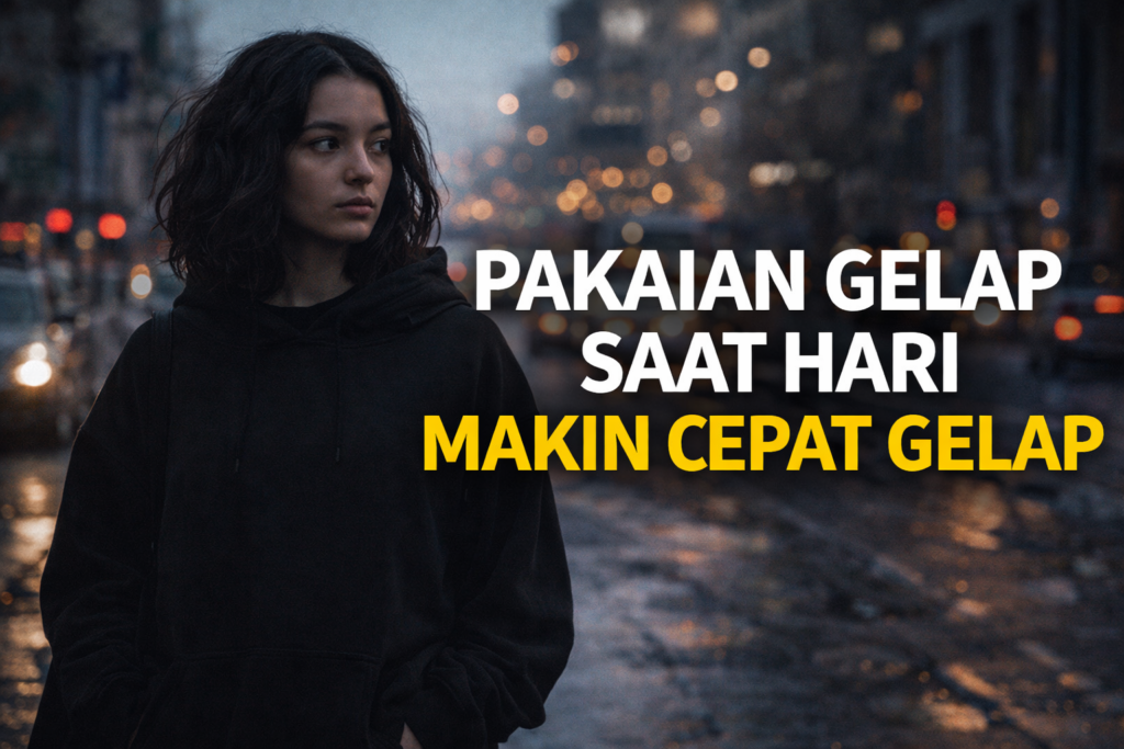 Fenomena Pakaian Gelap Saat Hari Makin Cepat Gelap
