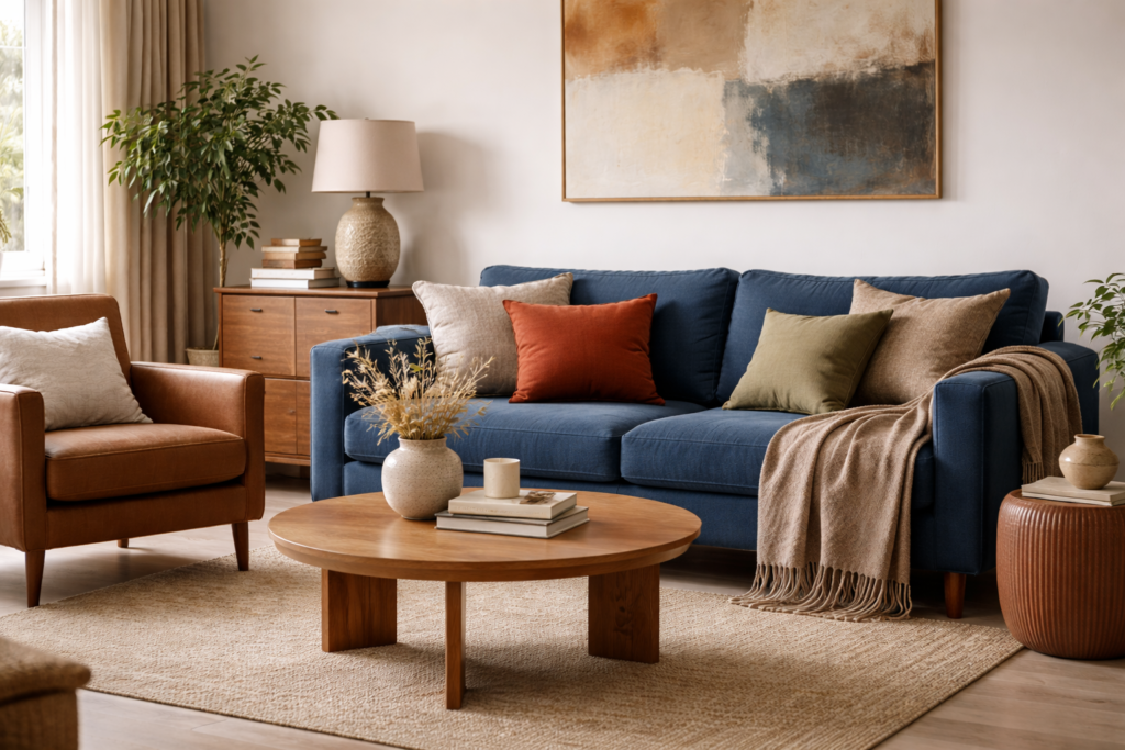 Deep Blue & Earth Tones Menguat di Interior dan Tekstil