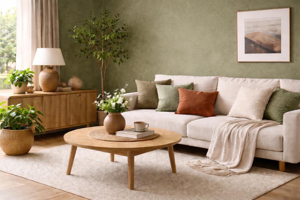 Moss Green sebagai Warna Interior Populer 2026