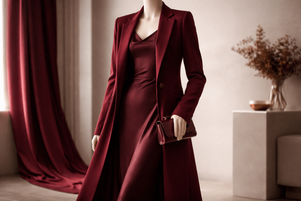 Burgundy Jadi Warna Paling Menonjol di Fashion Publik Figur