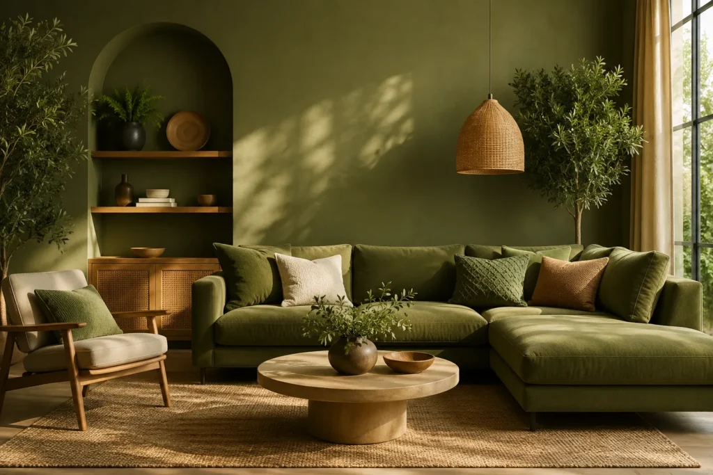 Hijau Earthy dan Olive Kuasai Interior 2026
