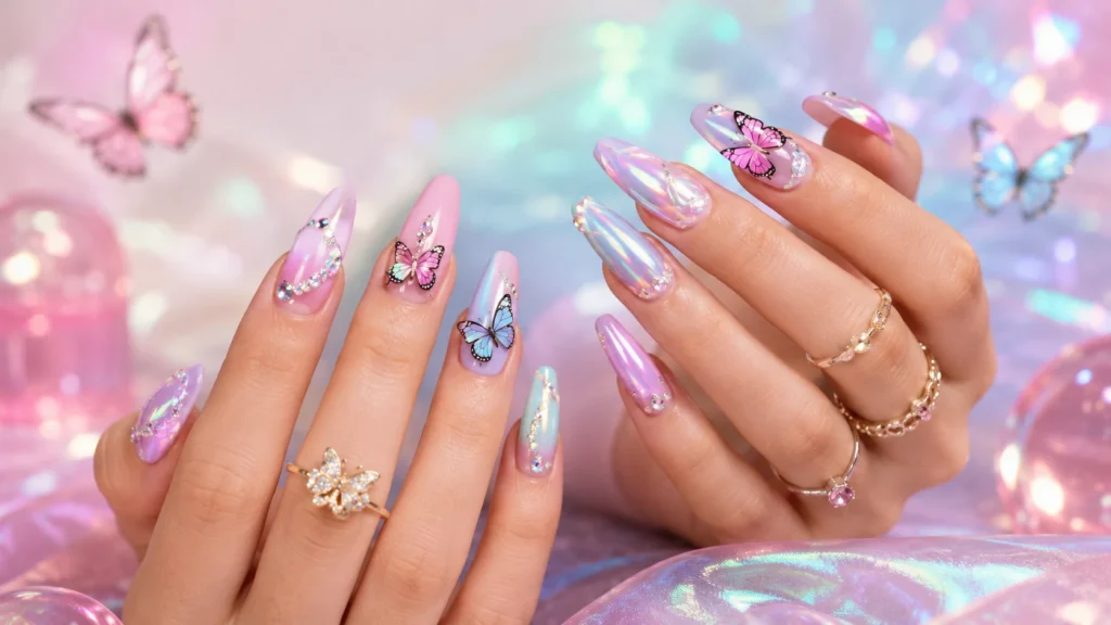 Butterfly Nails 2026 Hidupkan Lagi Warna Y2K