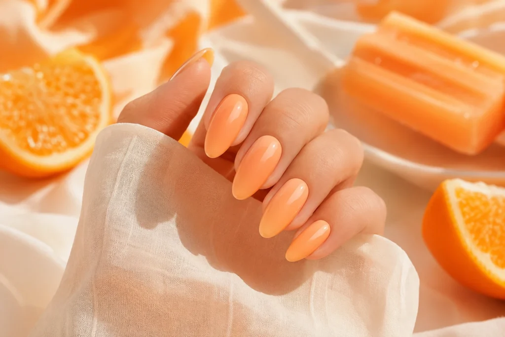 Orange Creamsicle Nails Segarkan Summer 2026
