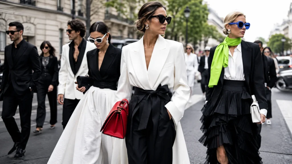 Street Style Couture Hitam-Putih Makin Pop